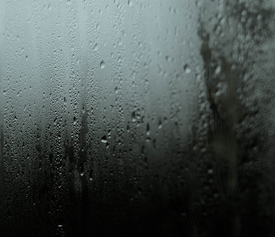 Damp Doctor Sussex one stop shop image Condensation droplets running down the inside of a window