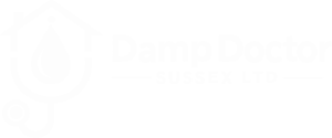Damp Doctor White Logo Damp Doctor Sussex White logo