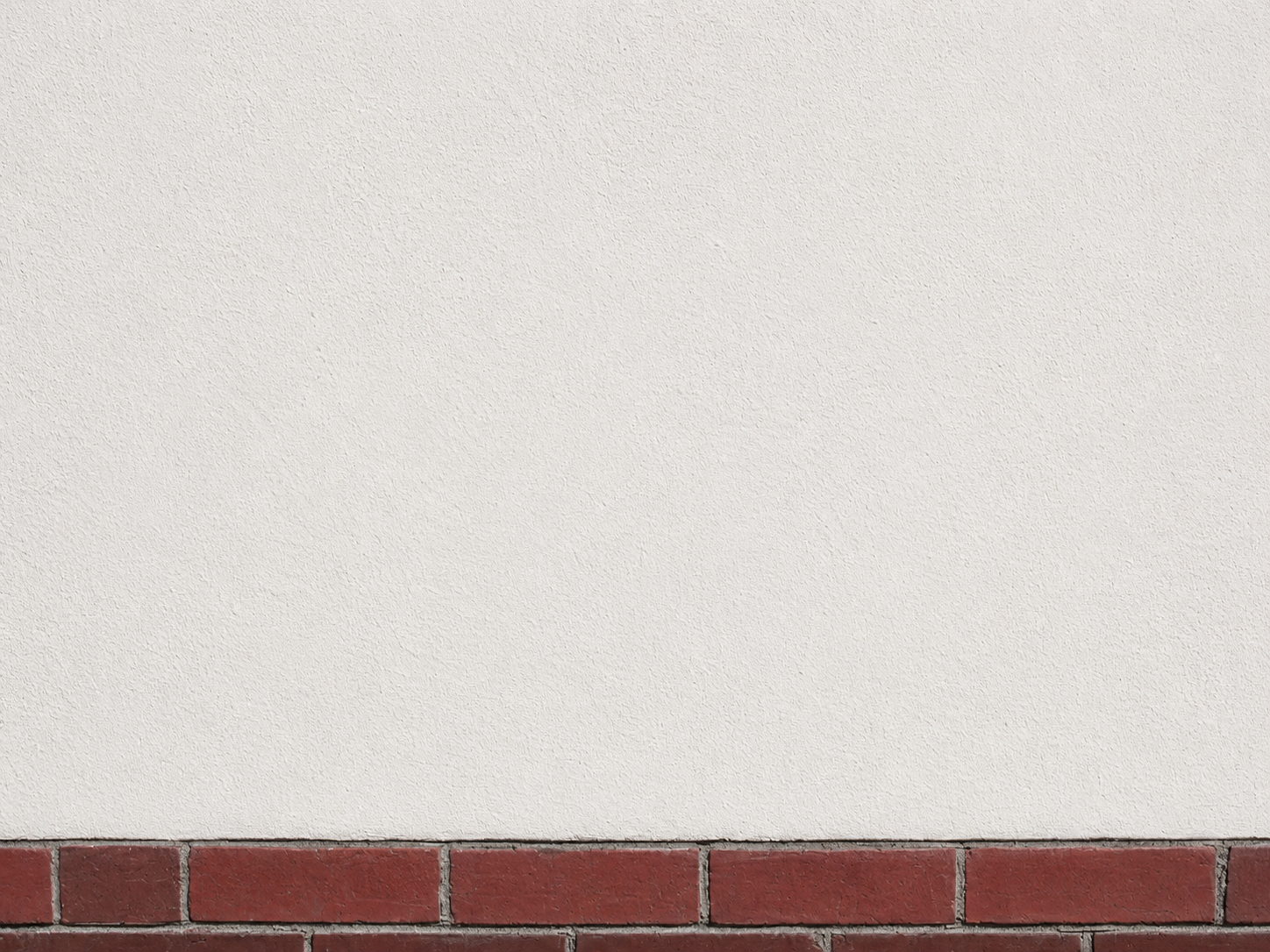 Repaired and freshly rendered exterior wall following rising damp remedial work